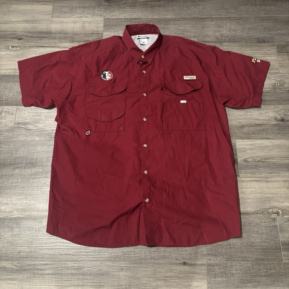 Columbia PFG Florida State Seminoles Men's Size 2XL